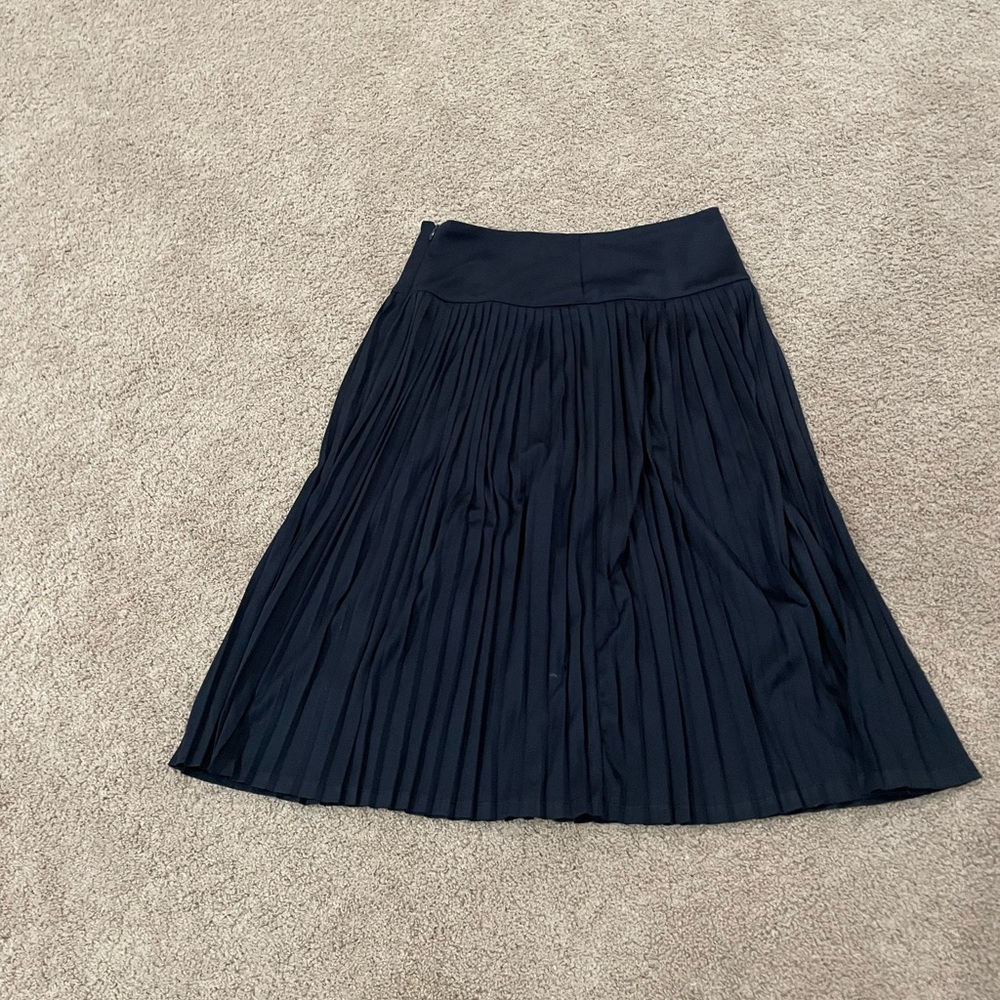 A New Day Pleated Navy Skirt
